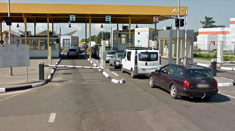 дорожные работы на пограничном переходе